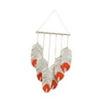 thumbnail image 4 of Tapiz colgante de pared, borlas boho colgantes de pared, decoración moderna y bohemia, decoración boho, decoración de pared de tapiz tejido para el te naranja Macarena tapiz tejido, 4 of 7