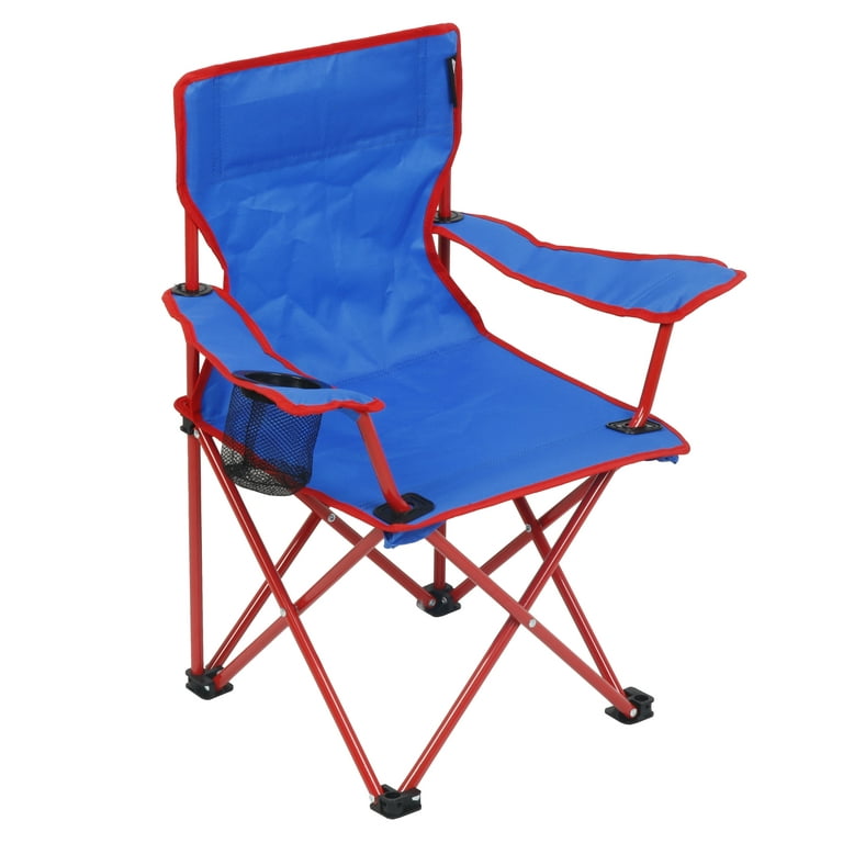 Ozark Trail Childs Camp Chair Blue Weight Limits 125 lbs Ages 5 12