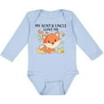 thumbnail image 3 of Inktastic My Aunt and Uncle Love Me- Little Fox Boys or Girls Long Sleeve Baby Bodysuit, 3 of 5