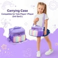 thumbnail image 3 of CARRFA Carrying Case Compatible with Yoto Player (3rd Generation), Card Holder Hold Up to 30 Cards, Travel Storage Bag for Bluetooth Audio Speaker & Headphone Accessories(Purple), 3 of 8