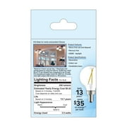 GE LED Light Bulb, 25 Watt, Daylight, G16.5 Globe Bulb, Small Base