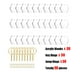 thumbnail image 3 of 90 piezas de llaveros de acrílico en blanco, adornos de acrílico redondos transparentes, discos circulares de acrílico de 2 pulgadas con anillos de llavero para manualidades de bricolaje, 3 of 5