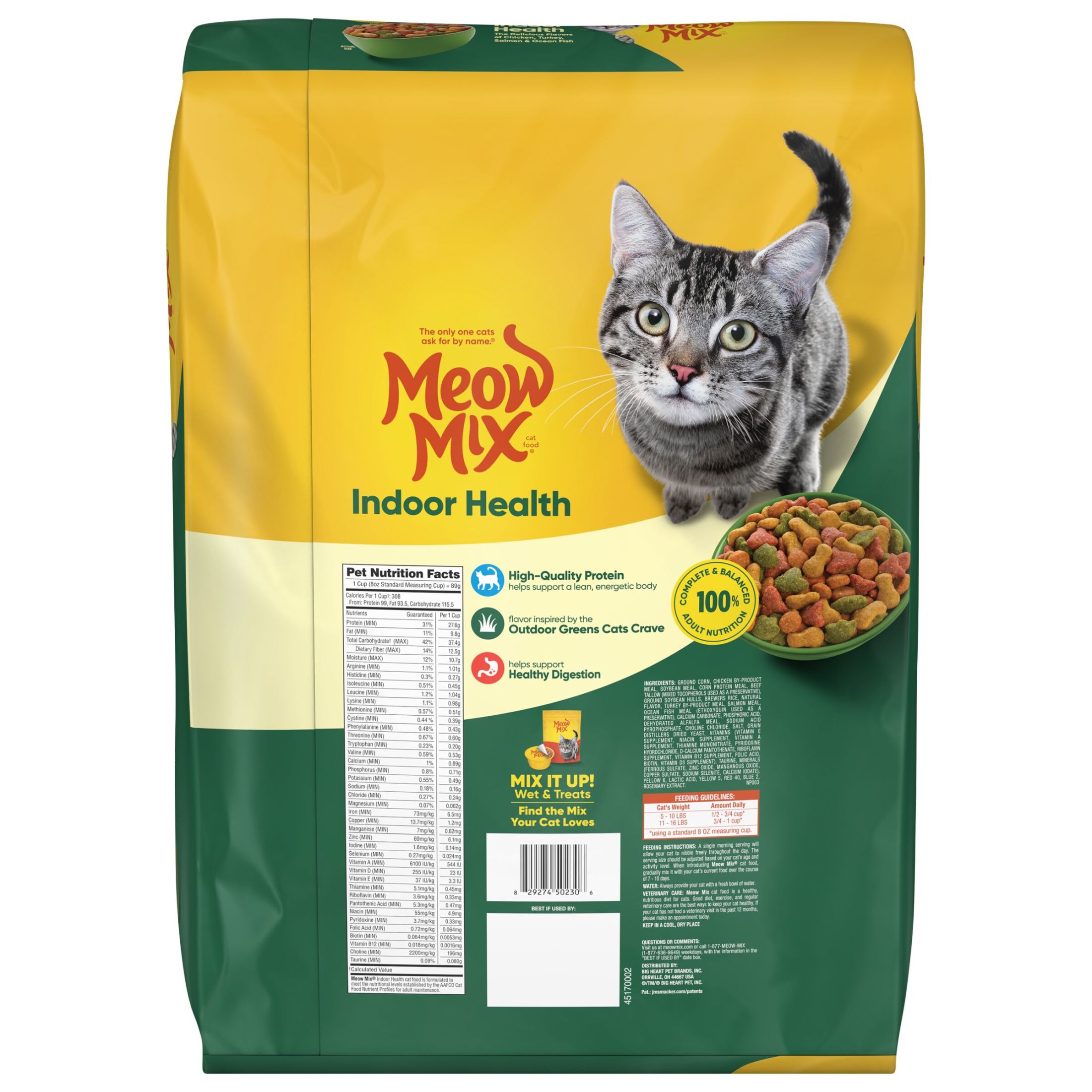 Meow Mix Indoor Health Dry Cat Food, 14.2 lb photo 7