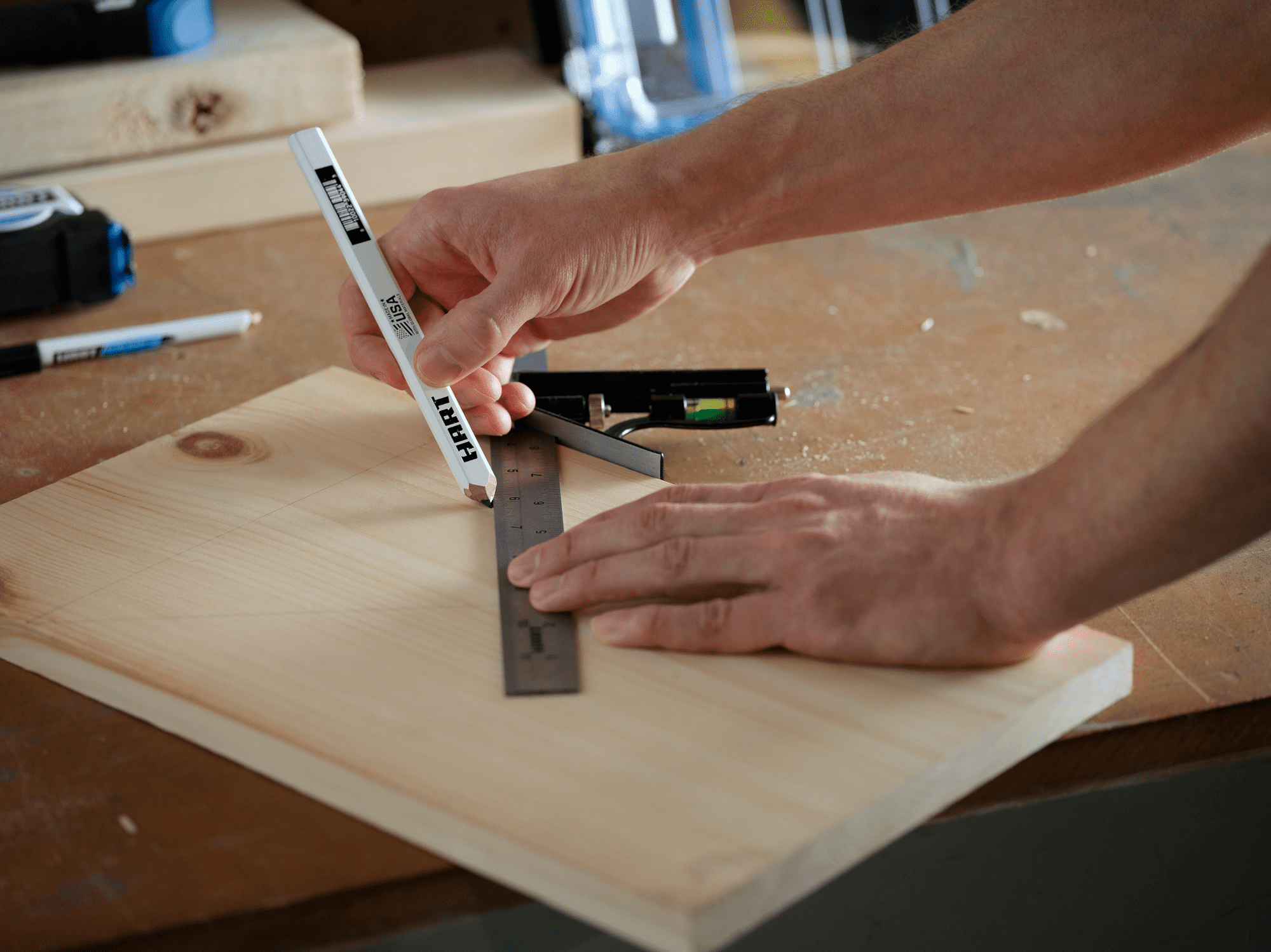 HART 12-inch Combination Square, Stainless Steel