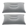 thumbnail image 1 of 2X Almohada Inflable del Aire Plegable Portátil Al Aire Libre Cojín de Doble Cara para Hotel Avión Viaje Caliente En El Mundo Gris, 1 of 8