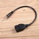 thumbnail image 1 of Cable auxiliar ANGGREK Adaptador macho A hembra USB de 3,5 mm Negro, 1 of 8