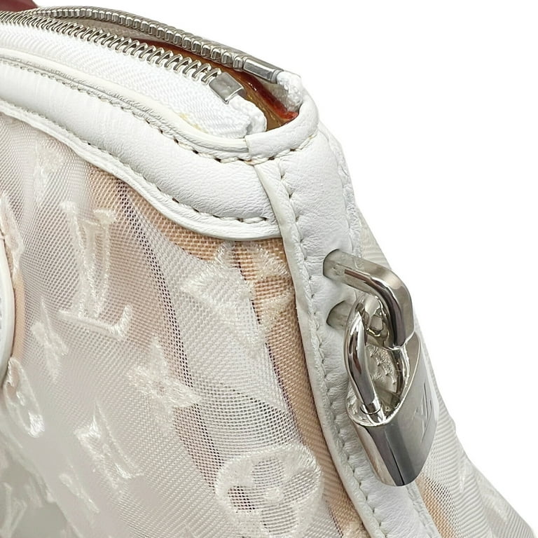 Authenticated Used LOUIS VUITTON Louis Vuitton Transparency Lockit East  West M40699 FO0172 Spring Summer 2012 Collection Monogram Handbag White  Ladies