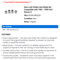 thumbnail image 2 of Door Lock Striker Anti-Rattle Kit - Compatible with 1984 - 1990 Ford Bronco II 1985 1986 1987 1988 1989, 2 of 2