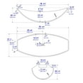 thumbnail image 2 of ALFI brand HammockTub1-WM White Matte 79" Acrylic Suspended Wall Mounted Hammock Bathtub, 2 of 12