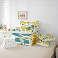 thumbnail image 6 of Castle Fairy Teens Children Yellow Flower 7 Pieces Bedding Comforter Set,Spring Graden Full Bedding Set Lightweight,Chic Flower Fitted Sheet Flat Sheet,Luxury Bedroom Decor, 6 of 8