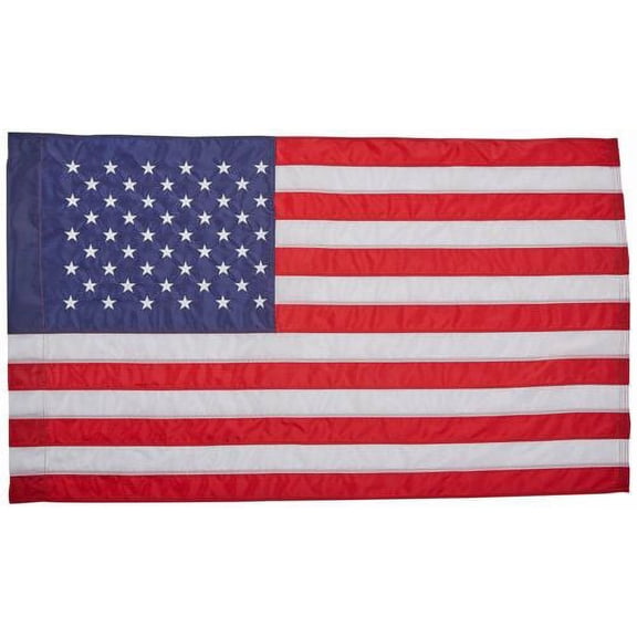 American Flag 2 ½ x 4 ft. Nylon Sewn Stripes, Embroidered Stars and Banner-Style