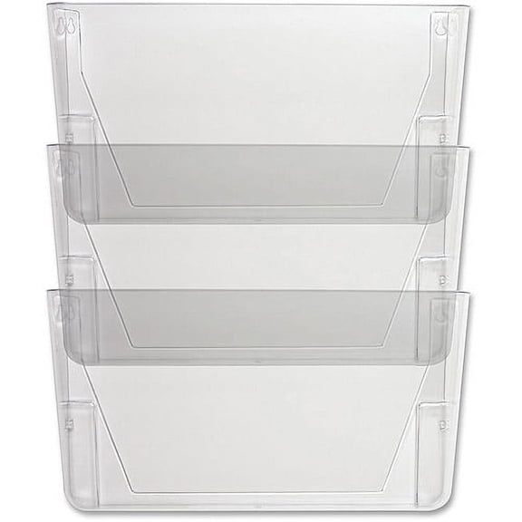 Sparco Stak-A-File Vertical Filing Systems, Clear, 3-Pack