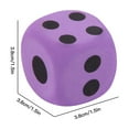 thumbnail image 3 of Giant EVA Foam Playing Dice, Big Lightweight Colored Foam Dice, Large Soft Dice for Classroom Games, Outdoor Activities, Travel, and Group Events, 3 of 5