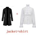 thumbnail image 2 of Men Steampunk Trench Coat / Shirt Vintage Prince Overcoat Medieval Renaissance Jacket Victorian Edwardian Cosplay Costume, 2 of 2
