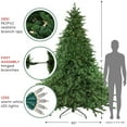 thumbnail image 4 of Northlight Real Touch™️ Pre-Lit Full Minnesota Balsam Fir Artificial Christmas Tree - 9' - Warm, 4 of 6