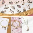 thumbnail image 6 of U8MO 20x Halloween Skeleton Rabbit Bat Dolphins Cat Charm Pendants for Jewelry Making, 6 of 6