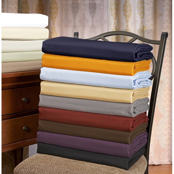 100% Brushed Microfiber Bed Skirt with a 15" Drop Length and Inverted Box Pleats Mocha / Queen