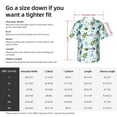 thumbnail image 4 of Fotbe Cartoon Sea Creatures Hawaiian Shirt for Men Unisex Summer Beach Casual Short Sleeve Cotton Linen Button Down Shirts-X-Large, 4 of 5