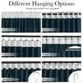 thumbnail image 2 of StangH Blue Velvet Curtains 96 inches Long Navy Blue Blackout Bedroom Window Drapes Back Tab Temperature Control Privacy Panels for Doorway/Living Room, W42 x L96, 2 Panels, 2 of 7