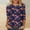 Multicolor 7, variant on Ynynloco Women's Fall Shirts Halloween Crew Neck 3/4 Length Sleeve Pumpkin T-Shirts Thanksgiving Graphic Tee Tops