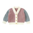 thumbnail image 1 of Pull Tricoté pour Bébé avec Manches Longues Chaudes et Cardigan à Boutons, 1 of 8