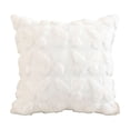 thumbnail image 2 of Butterfly Embossed Faux Fur Throw Pillow, Soft Plush Tufted Square Cushion with 3D Butterfly Pattern, Decorative Accent Pillow for Sofa, Bed, Living Room and Bedroom Decor 18x18in, 2 of 6