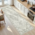 thumbnail image 3 of AIR-Boho 3x8 Runner Rug Non Slip - Kitchen Washable Rug Runner with Non-Shedding, Cream Long Rug for Hallways Distressed Carpet Runner for Bedroom Border Cream, 3 of 4
