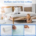 thumbnail image 3 of Wekvgz 2Pcs Cat Scratch Furniture Protector Pvc Transparent Anti Scratch Sticker Thickened Sticky Anti Scratch Sticker Easy to Install Cuttable Anti Scratch Sticker Suitable for Sofas, 3 of 10
