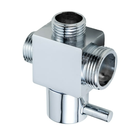 2. Two-Way Brass Shower Diverter Splitters Fast Switching Double Port Corrosion-Resistant Bathroom Upgrade