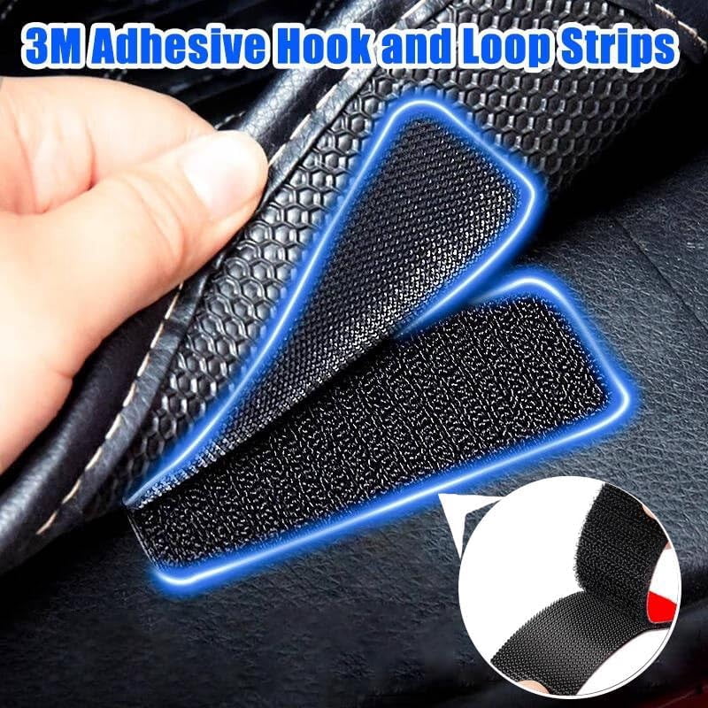 16 Pairs Adhesive Hook and Loop Strips Heavy Duty, Strong Back Double Sided Tape, for Car Floor Mats, Outdoor or Indoor Use (Round 2'')