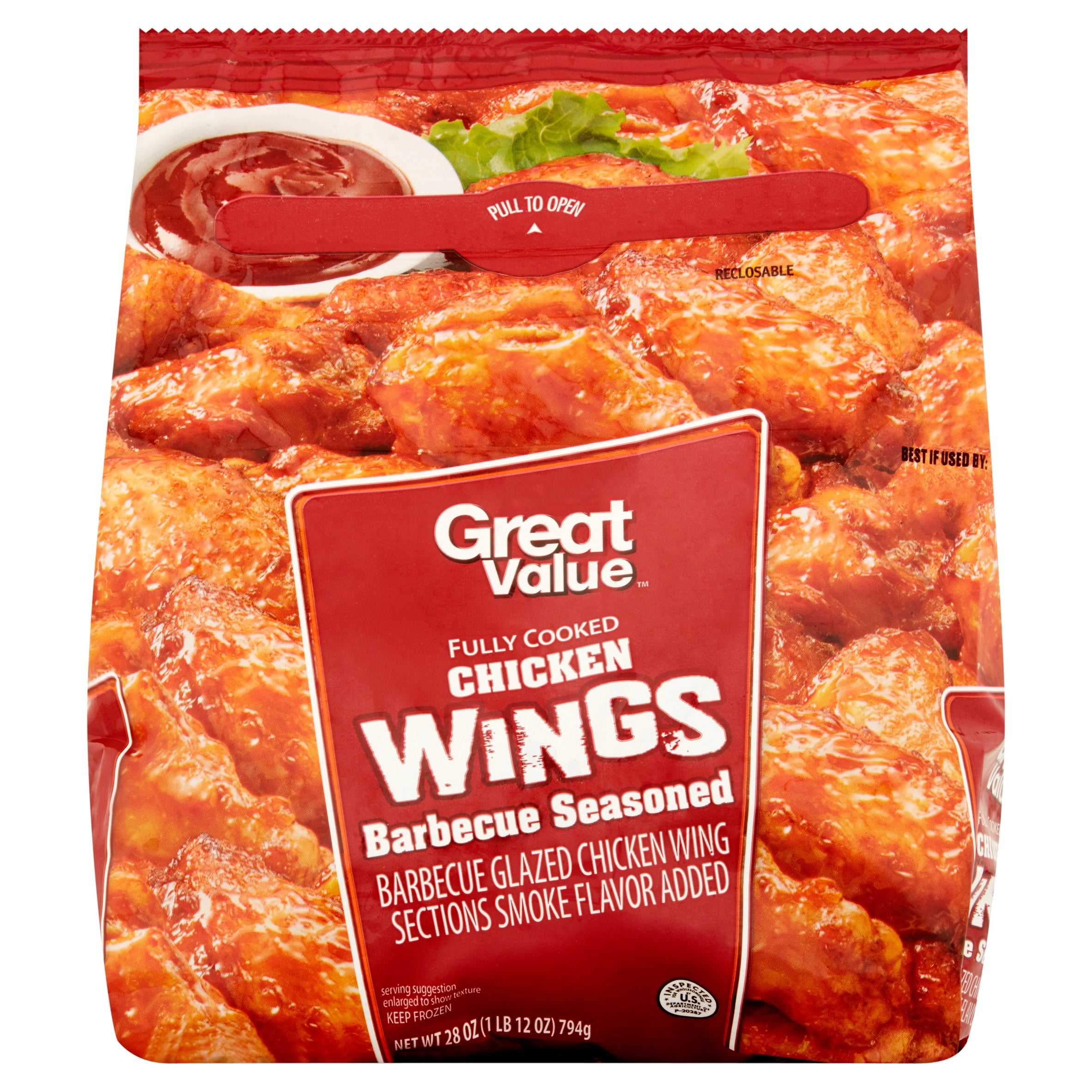 Great Value Barbeque Seasoned Chicken Wings 28 Oz Walmart Inventory 