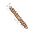 thumbnail image 2 of unbranded 100Ud Tornillos Dorados Para De Muebles Con De Doble, 2 of 7