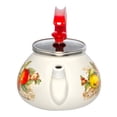 thumbnail image 6 of Enameled Aluminum Tea Kettle Apples Enamel Kettle 2.3-qt. (2.2 L) Hot Water TeaKettle pot for Stovetop Teapot Ideal for Camping, 6 of 9