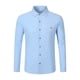 thumbnail image 4 of pstuiky Camisas para hombre de manga larga, Camisa tipo cárdigan de manga larga con botones y bolsillos informales de color liso para hombre Tops casuales para hombres m, 4 of 8