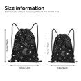 thumbnail image 2 of Xecao Space Galaxy Pattern Sports Drawstring Backpack - String Swim Gym Bag with Wet Proof Pocket for Women&Men-Small, 2 of 6