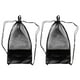 thumbnail image 1 of 2 Pieces Black Mesh Drawstring Bag For Scuba Diving Swim Goggles, 1 of 8
