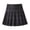 Black, variant on Girl Uniform Skirt Pull on Stretchy Cozy Preppy Tennis Outfits Fashion Fall Winter Outfit for Celebration 12-13 Y