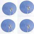thumbnail image 1 of Placemats, Round Placemats for Dining Table Set of 4 Woven Heat Resistant Non-Slip Kitchen Table Mats Diameter 15 Inch（Navy blue）, 1 of 9