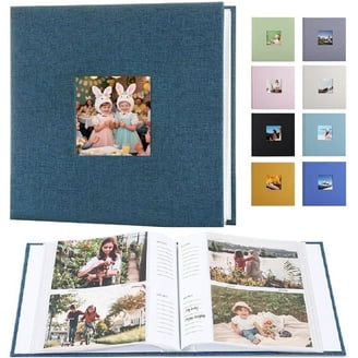 Hama Wrinkled Photo Album - Brown Kraft Cover, 80 Bamboo Paper Sheets, For Scrapbooking & Memories, Book Binding