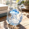 thumbnail image 4 of Ocean Animal Stemless Wine Glass, Coastal Nautical Table Decor, Sea Creature Themed Drinking Cup, Beach House Home Decor, Summer Party Tableware Accent, 4 of 7