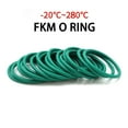thumbnail image 6 of Hardware 10pcs Green FKM Fluorine Rubber O Rings CS 4mm OD 14-100mm Insulation Oil High Temperature Resistance Sealing Gasket Ring Washer Packing Washer, 6 of 6