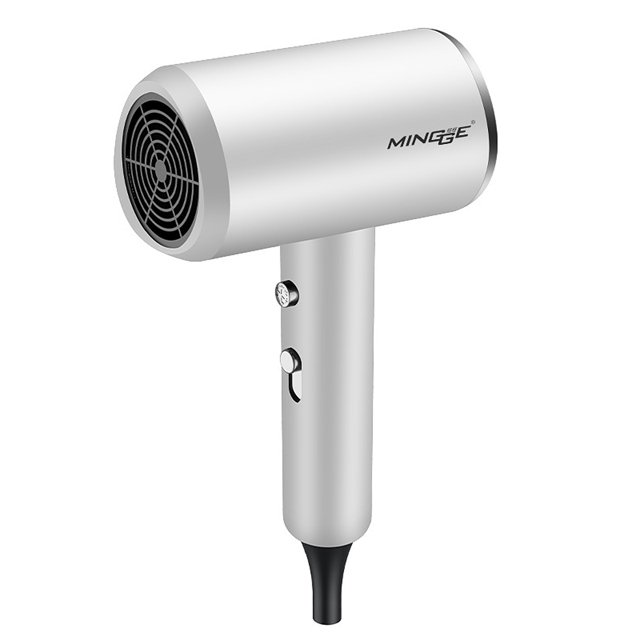 Secadora de cabello MINGGE 1200W con control de temperatura inteligente, 3 velocidades de aire caliente y función de aire frío, boquilla magnética 360°, diseño compacto y ligero, ideal para uso