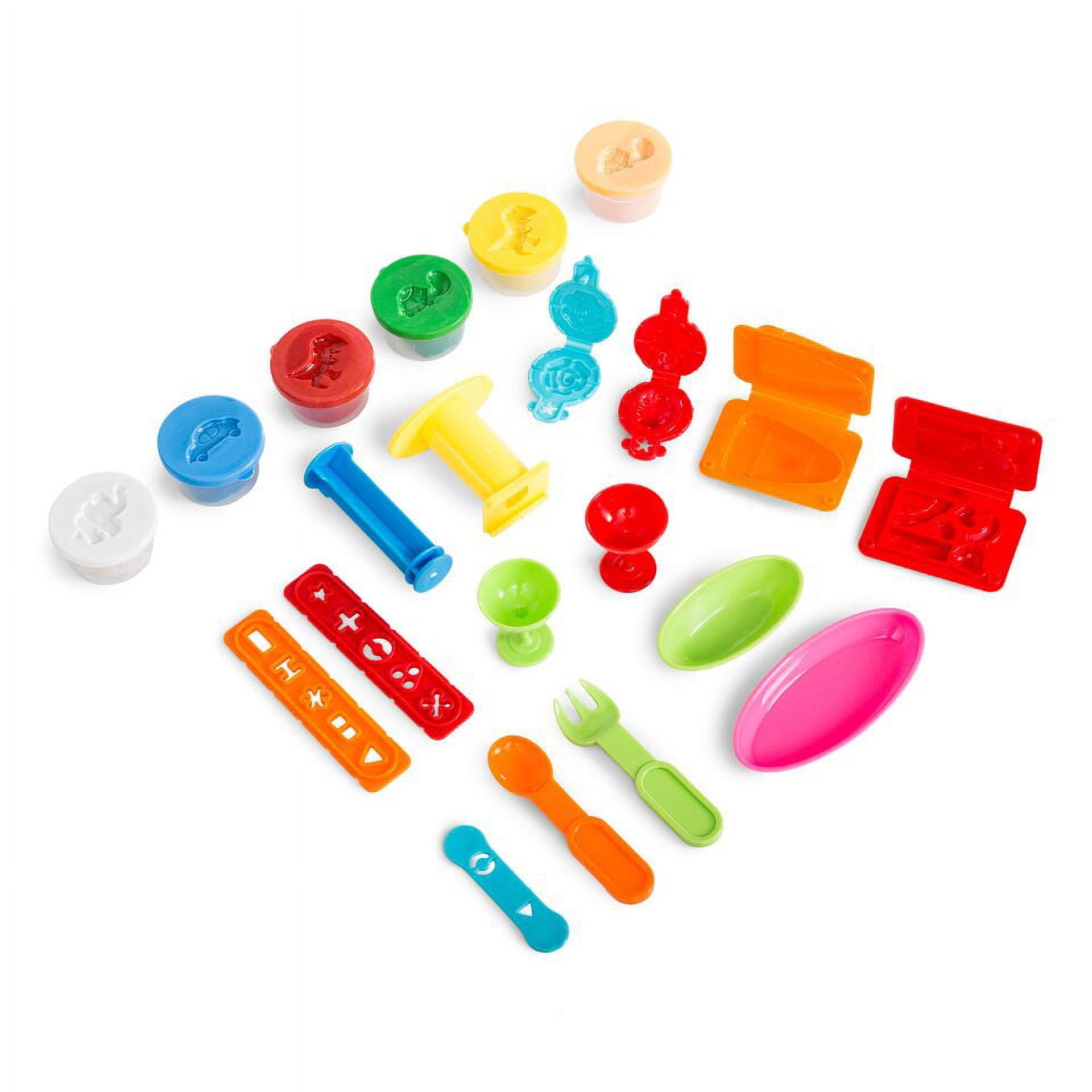 Play Baby Toys DIY Super Soft Clay Collection, Fast Food Series - Ice Cream Set - Create Yummy Frozen Treats