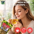 thumbnail image 3 of Green Royalty Axocopaque Herbal Mix Tea, Natural Herbal Infusion Loose Leaf Blend, Caffeine Free Botanical Tea for Digestion & Daily Wellness Support, 4 oz Resealable Pouch, 3 of 5