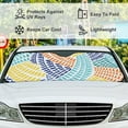 thumbnail image 4 of GZHJMY Car Front Windshield Sunshade UV Heat Protection, Foldable Auto Windshield Sun Visor for Sedan SUV Truck Watercolor Rose Texture, Car Sunscreen51x27.5inch Keep Vehicle Cool, 4 of 5