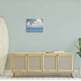 thumbnail image 2 of Stupell Industries Fluffy Clouds Deep Blue Ocean Waves Painting Gallery Wrapped Canvas Print Wall Art, Design by Catherine Andersen, 2 of 7