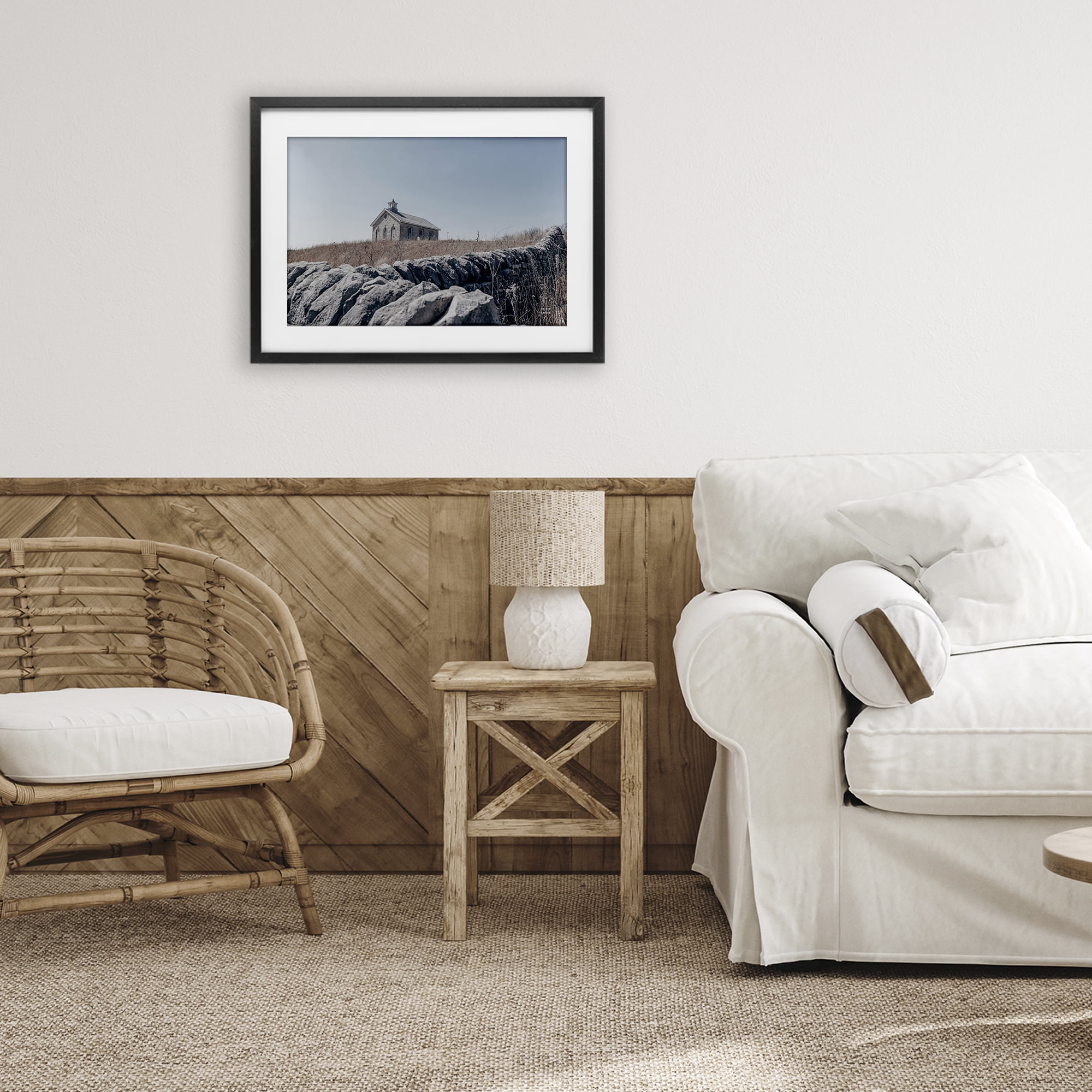 Stupell Industries One Room Schoolhouse Black Framed Print Under Glass, design by Nathan Larson