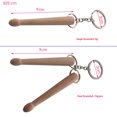 thumbnail image 6 of Mini Drumstick Keychain Wooden Drum Stick Buckle Ring Key Chain Gadget Jewelry Gifts for Birthday Holiday, 6 of 8