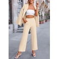 thumbnail image 3 of Conjunto PRETTYGARDEN Beige Medio Blazer Oversize y Pantalones de Pierna Ancha, 3 of 8
