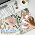 thumbnail image 4 of Brown Flowers Mousepad Gaming Pad Mouse Waterproof Washable for Office Home Work Gaming Desktop Tables Mouse Pad Rubber Base Mousepad with Stitched Edges 35.4x15.7inches, 4 of 7